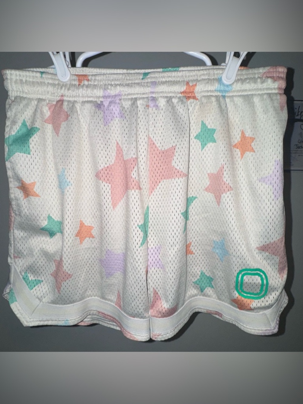 EUC Overtime Men’s Workout Shorts Pastel Stars - Medium